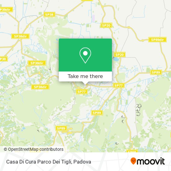 Casa Di Cura Parco Dei Tigli map