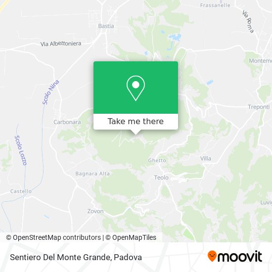 Sentiero Del Monte Grande map