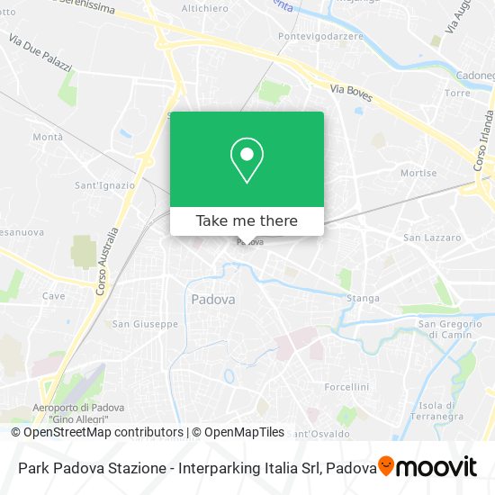 Park Padova Stazione - Interparking Italia Srl map