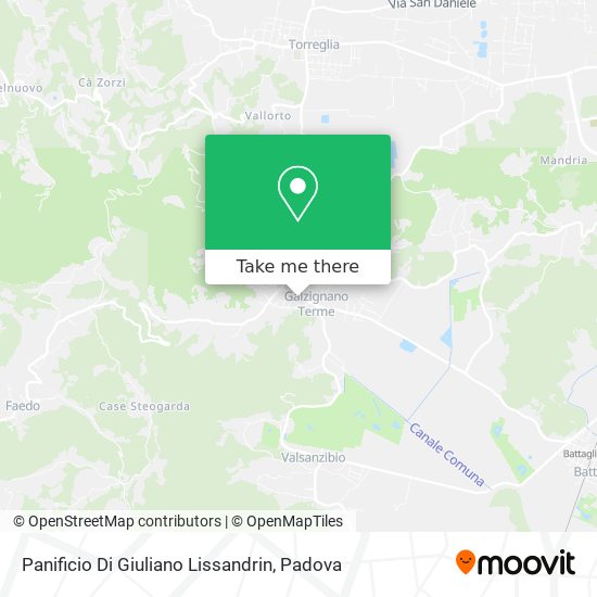 Panificio Di Giuliano Lissandrin map