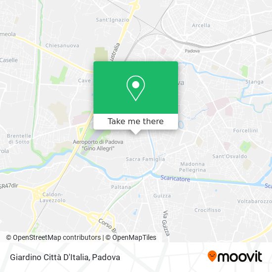Giardino Città D'Italia map
