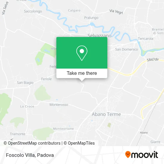 Foscolo Villa map
