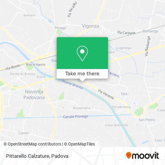 Pittarello Calzature map