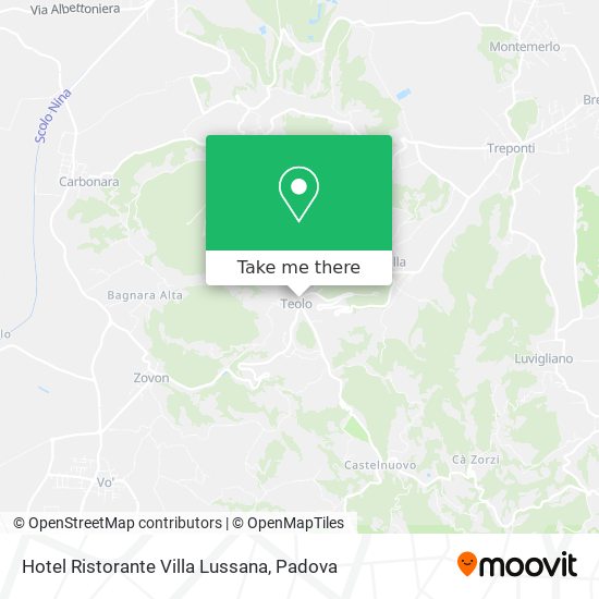 Hotel Ristorante Villa Lussana map