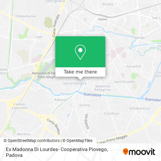 Ex Madonna Di Lourdes- Cooperativa Piovego map