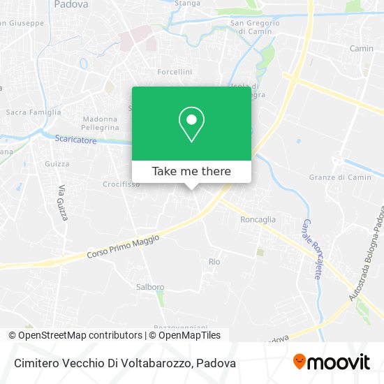 Cimitero Vecchio Di Voltabarozzo map