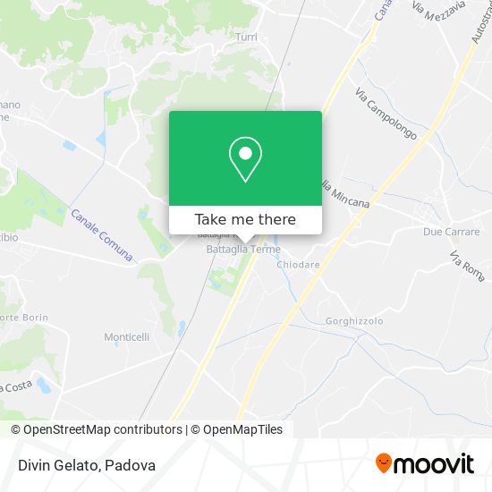 Divin Gelato map