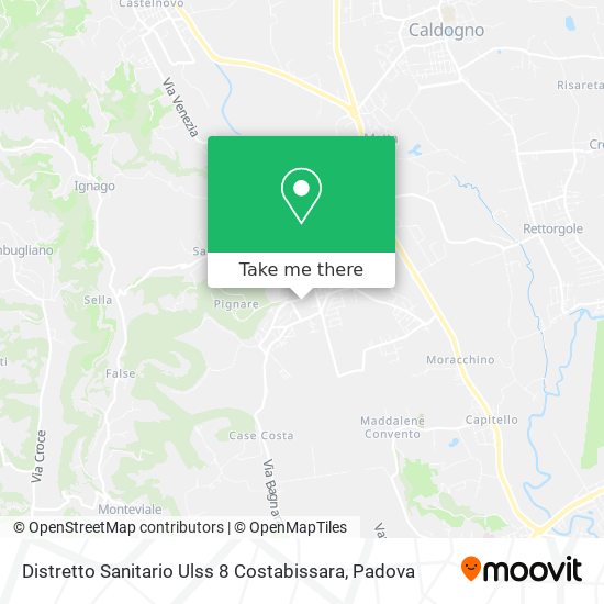 Distretto Sanitario Ulss 8 Costabissara map