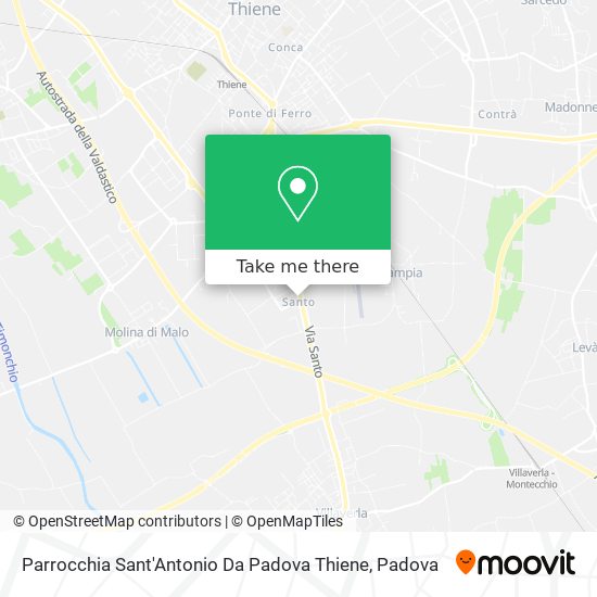 Parrocchia Sant'Antonio Da Padova Thiene map