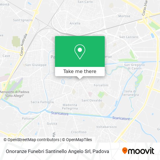 Onoranze Funebri Santinello Angelo Srl map