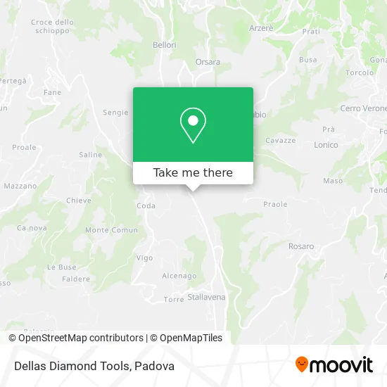 Dellas Diamond Tools map