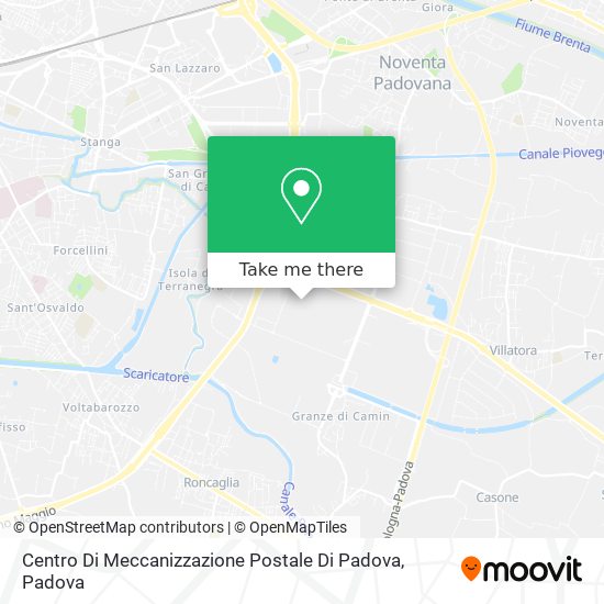 Centro Di Meccanizzazione Postale Di Padova map