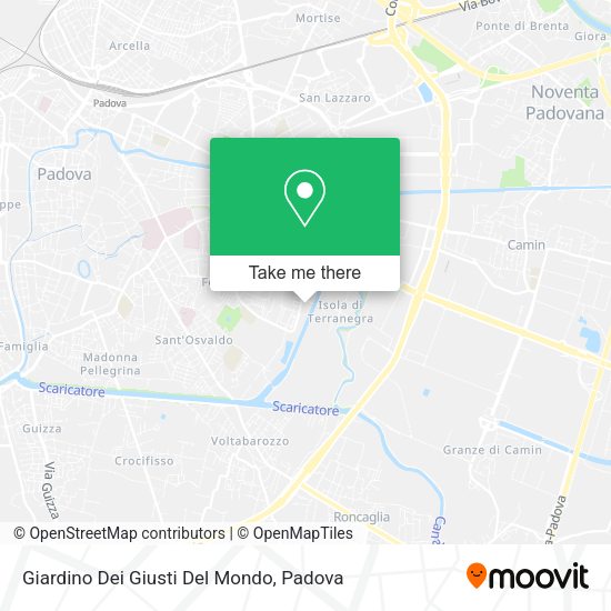 Giardino Dei Giusti Del Mondo map