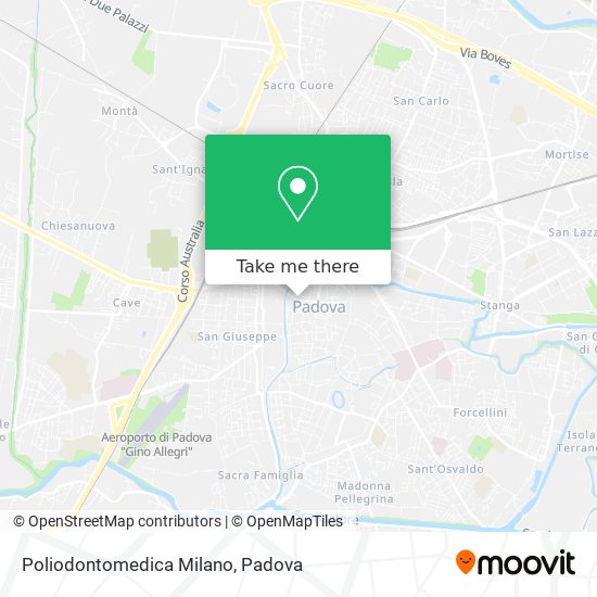 Poliodontomedica Milano map