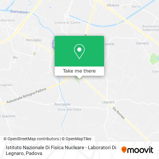 Istituto Nazionale Di Fisica Nucleare - Laboratori Di Legnaro map
