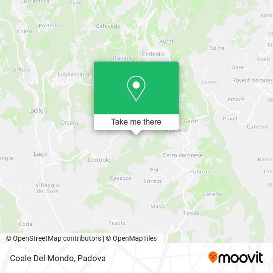 Coale Del Mondo map