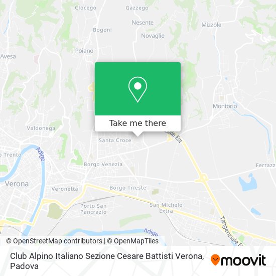 Club Alpino Italiano Sezione Cesare Battisti Verona map