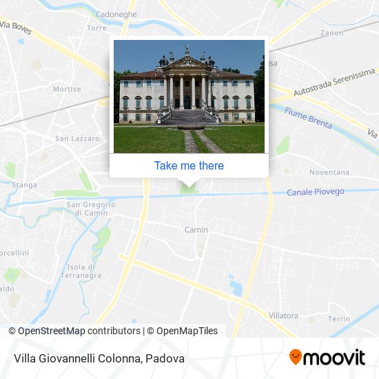 Villa Giovannelli Colonna map