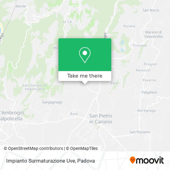 Impianto Surmaturazione Uve map