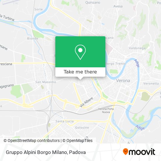 Gruppo Alpini Borgo Milano map
