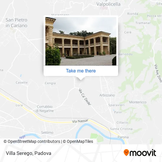 Villa Serego map