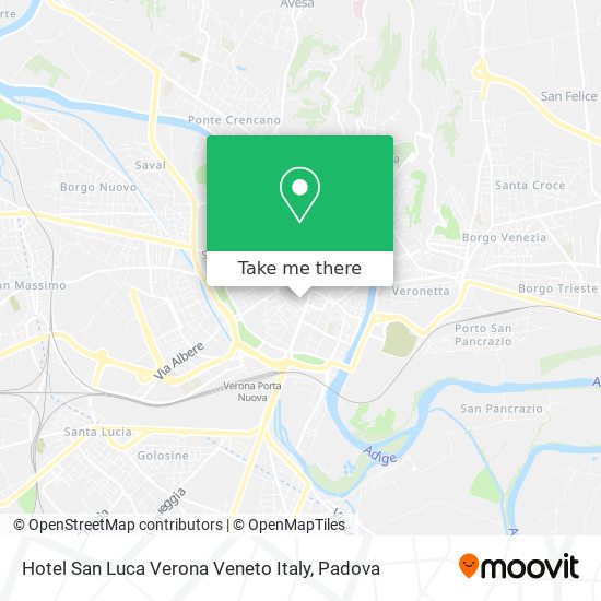 Hotel San Luca Verona Veneto Italy map