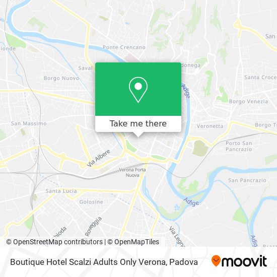 Boutique Hotel Scalzi Adults Only Verona map