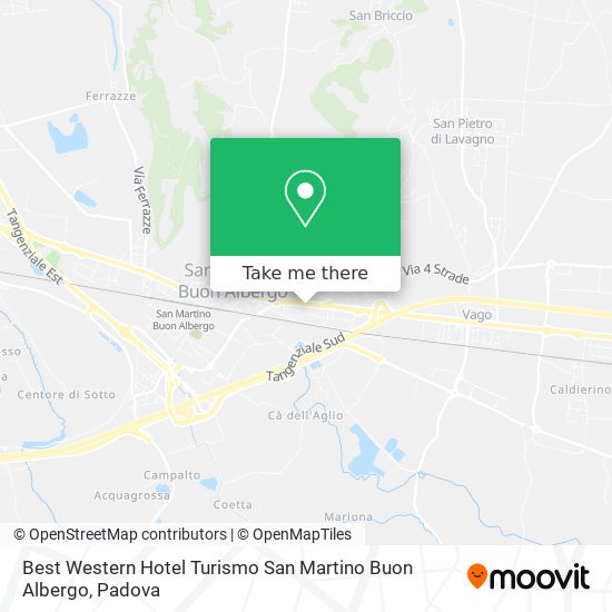 Best Western Hotel Turismo San Martino Buon Albergo map