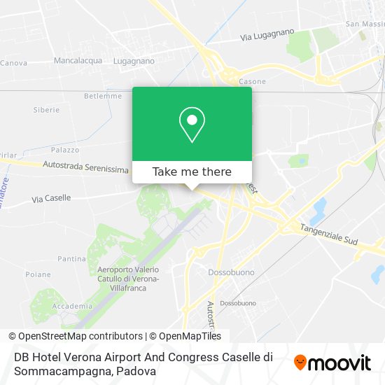 DB Hotel Verona Airport And Congress Caselle di Sommacampagna map