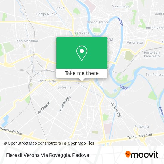 Fiere di Verona Via Roveggia map