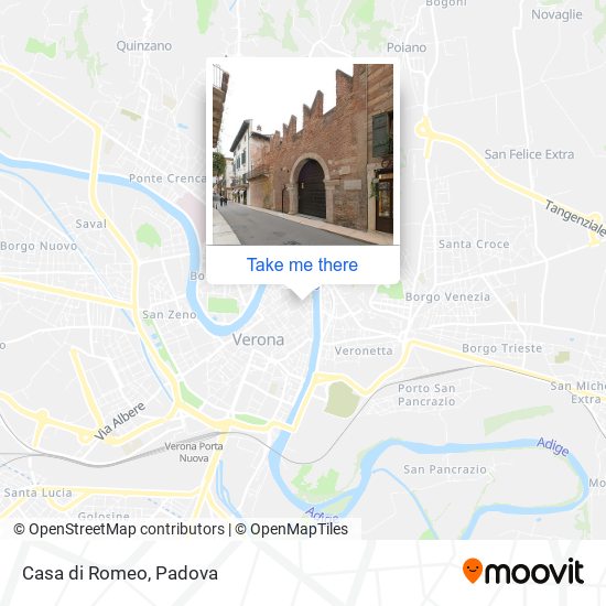 Casa di Romeo map