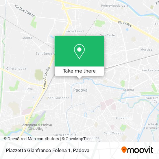 Piazzetta Gianfranco Folena 1 map