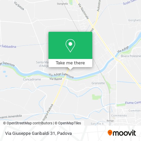 Via Giuseppe Garibaldi  31 map