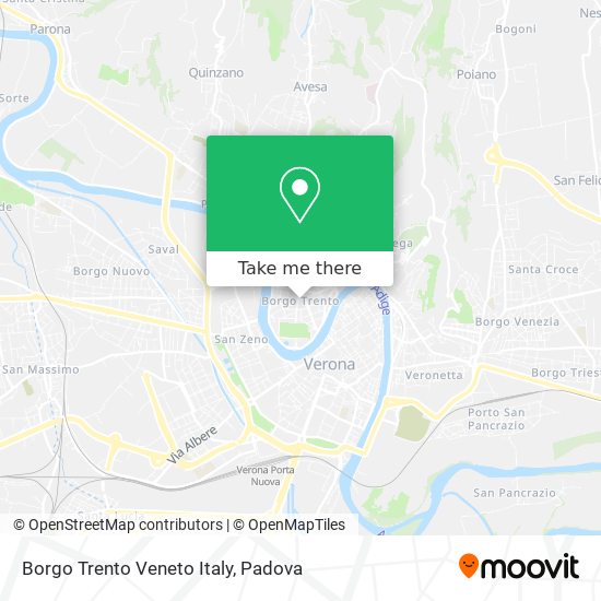 Borgo Trento Veneto Italy map