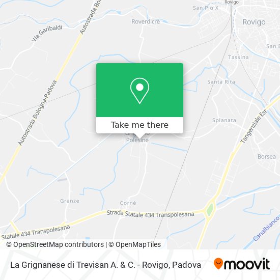 La Grignanese di Trevisan A. & C. - Rovigo map