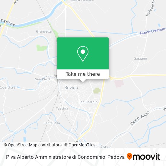 Piva Alberto Amministratore di Condominio map