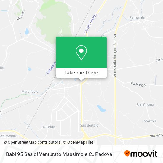 Babi 95 Sas di Venturato Massimo e C. map