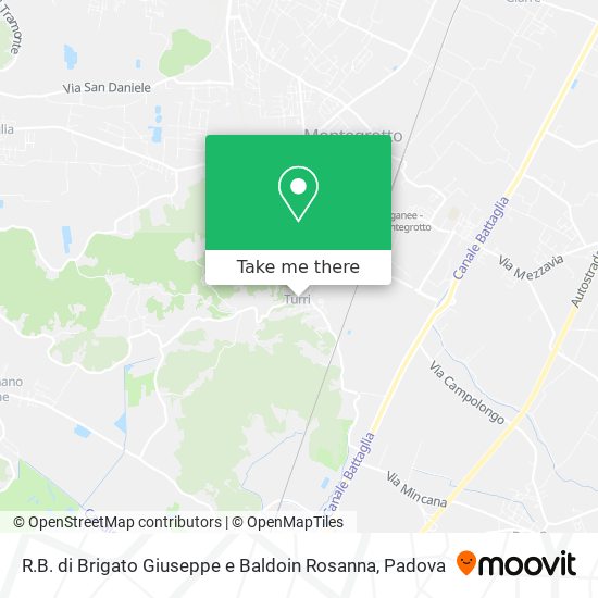 R.B. di Brigato Giuseppe e Baldoin Rosanna map