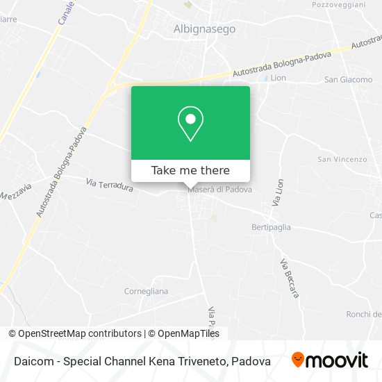 Daicom - Special Channel Kena Triveneto map