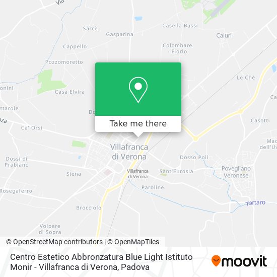 Centro Estetico Abbronzatura Blue Light Istituto Monir - Villafranca di Verona map