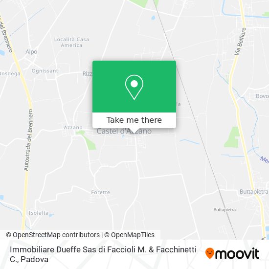 Immobiliare Dueffe Sas di Faccioli M. & Facchinetti C. map