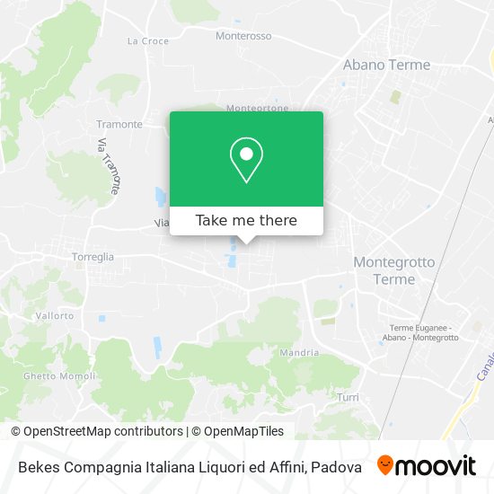 Bekes Compagnia Italiana Liquori ed Affini map