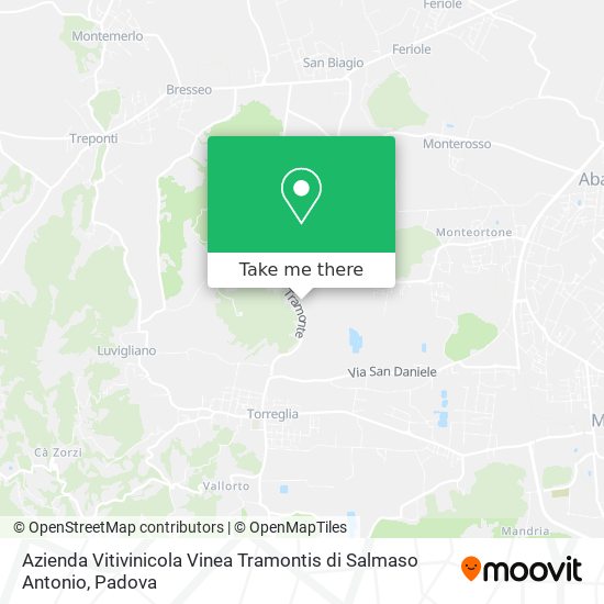 Azienda Vitivinicola Vinea Tramontis di Salmaso Antonio map