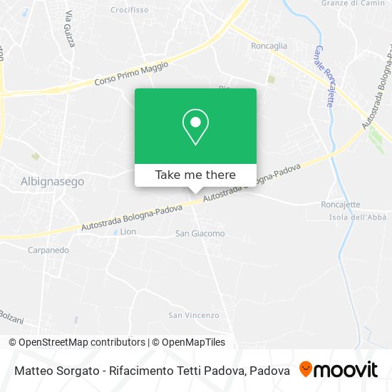 Matteo Sorgato - Rifacimento Tetti Padova map