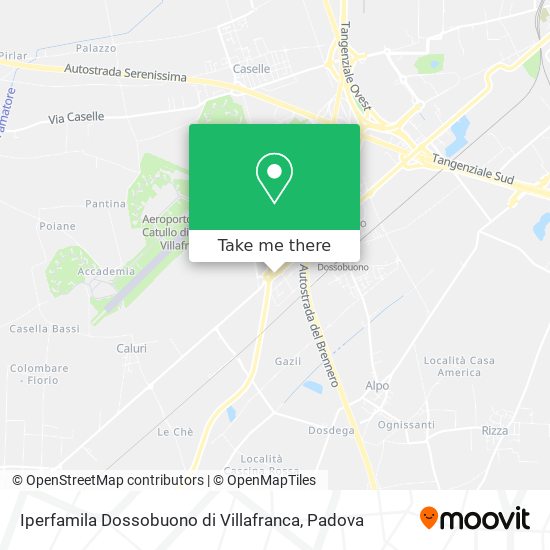 Iperfamila Dossobuono di Villafranca map