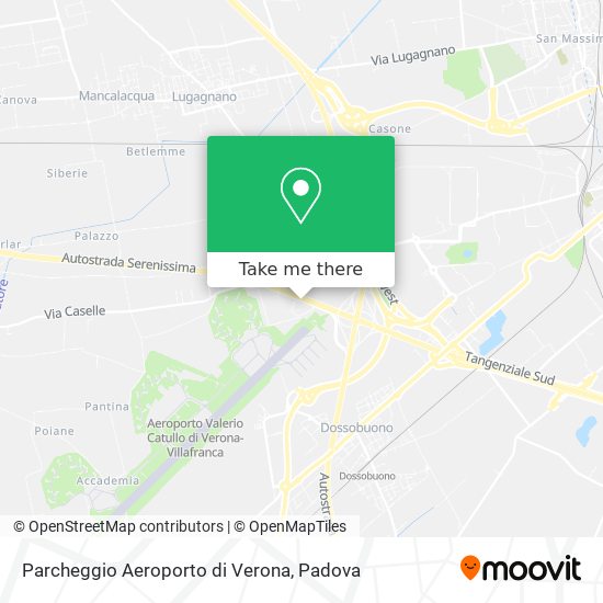 Parcheggio Aeroporto di Verona map