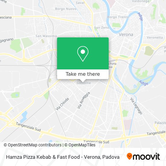 Hamza Pizza Kebab & Fast Food - Verona map