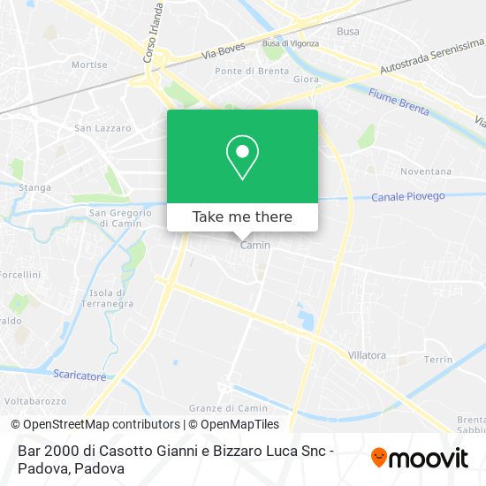 Bar 2000 di Casotto Gianni e Bizzaro Luca Snc - Padova map