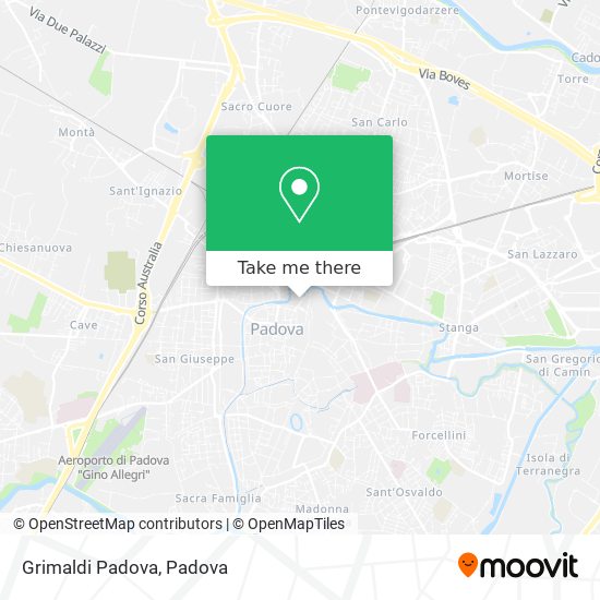 Grimaldi Padova map