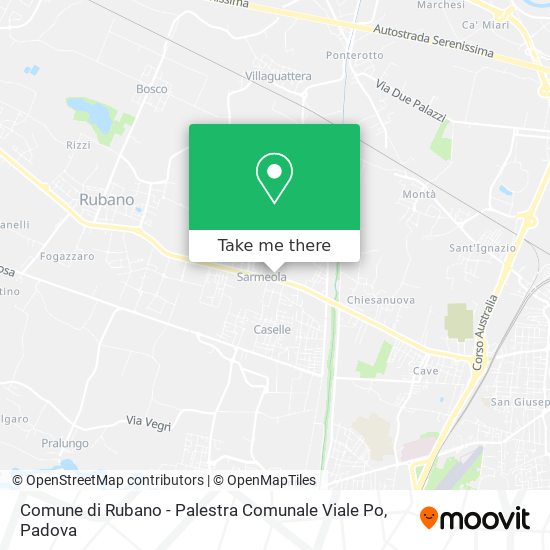 Comune di Rubano - Palestra Comunale Viale Po map
